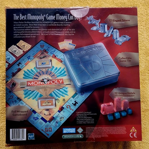 Monopoly 70th Anniversary Edition Board Game in a Tin - Picture 2 of 5